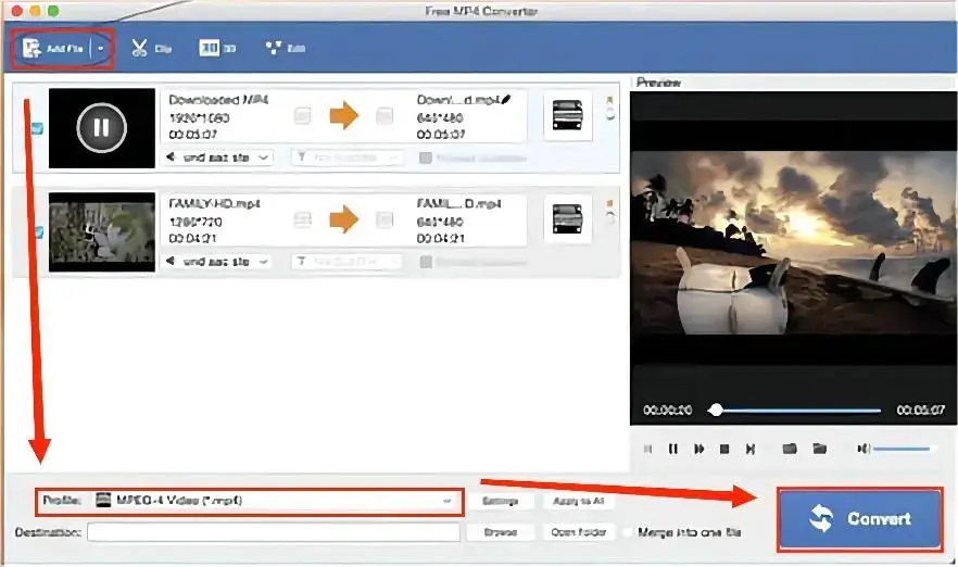 how to convert flv to mp4 in free mp4 converter 