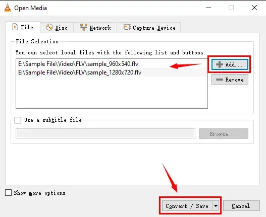 how to convert flv to mp4 in vlc 1