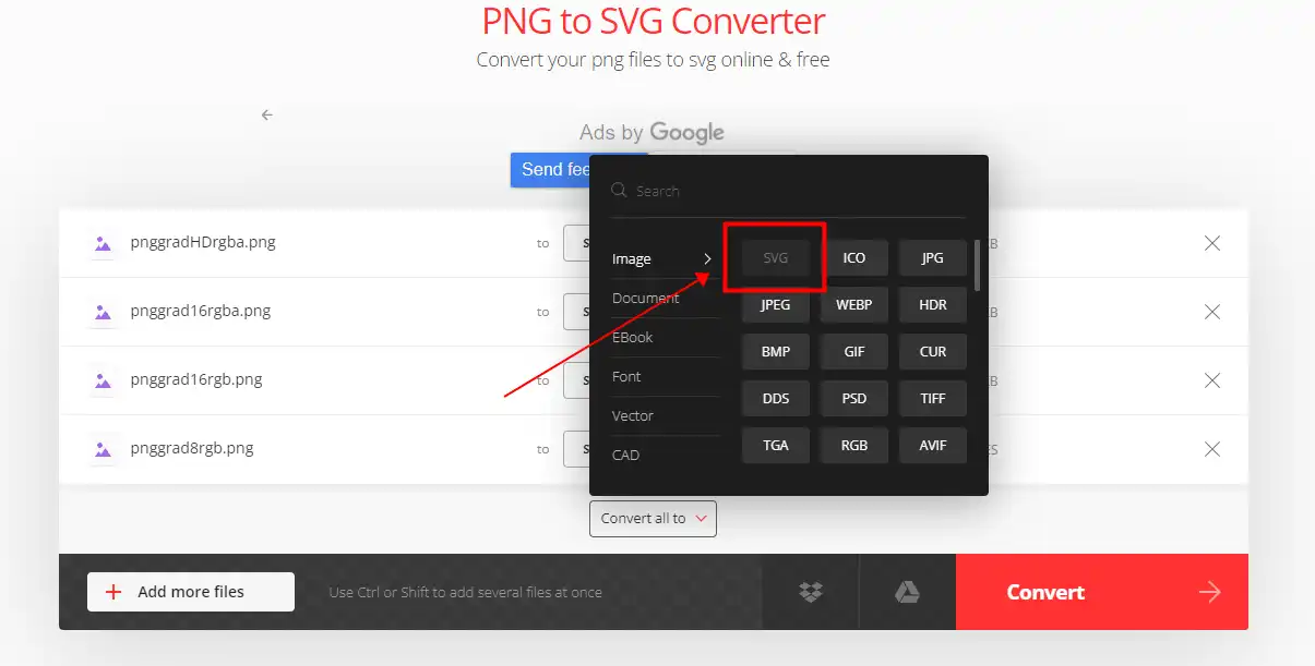 PNG to SVG converter  Convert PNG to SVG online with custom editing