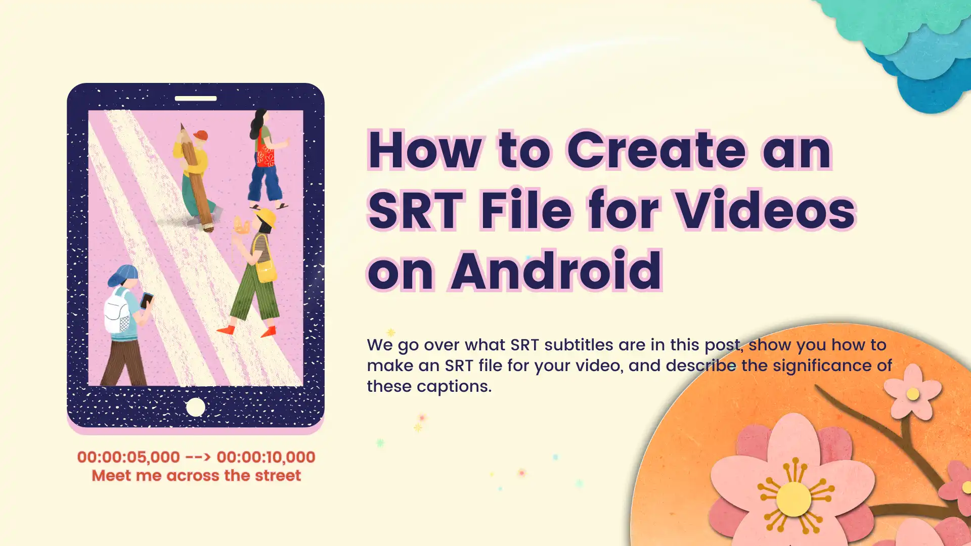 how to create an srt file poster