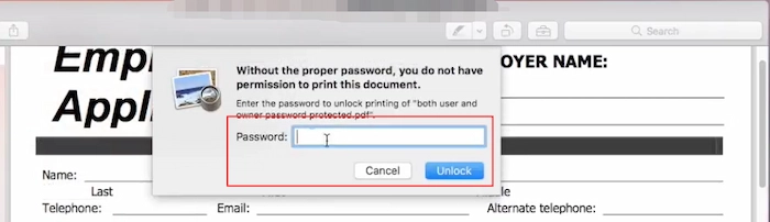 how to decrypt a pdf on mac