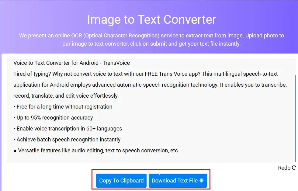 how to extract text from an image in image to text converter