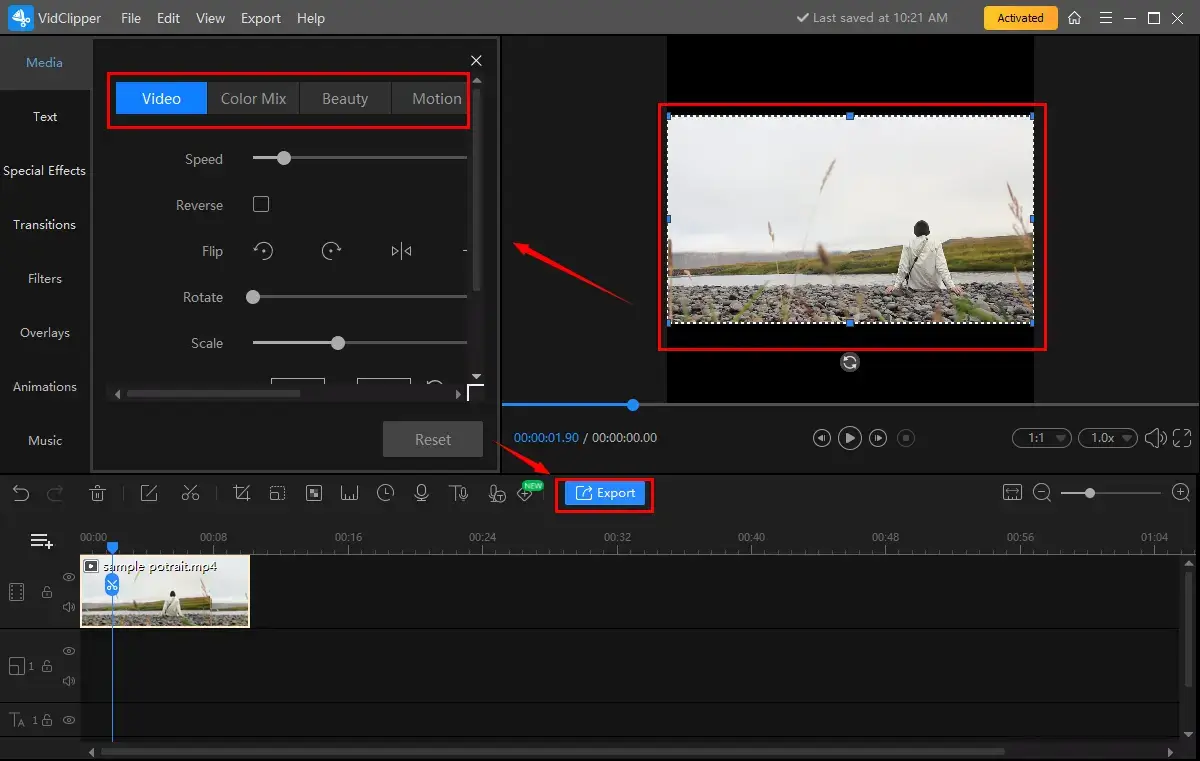 how to make a square video on windows using workintool vidclipper 2