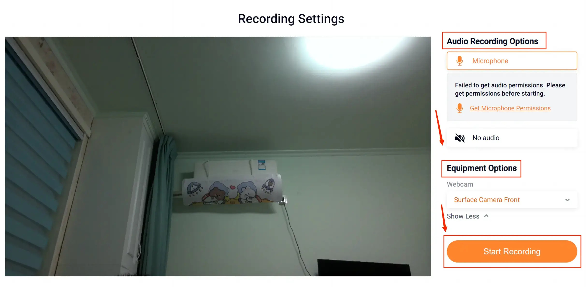how to record video from webcam in flexclip