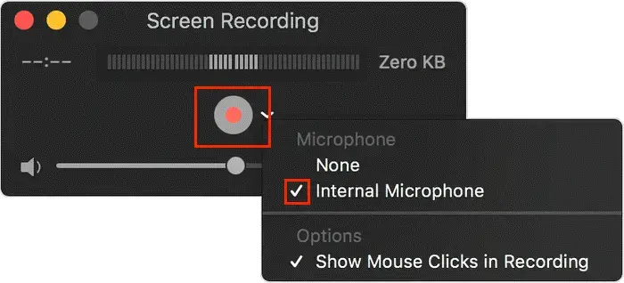 how to screen record without background noise on mac in quicktime
