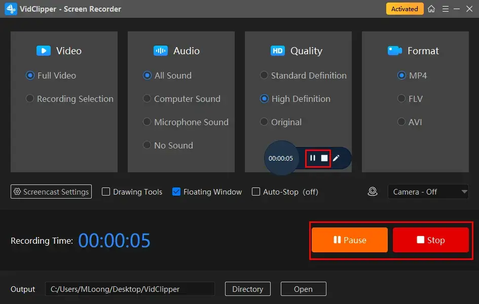 how to screen record without background noise on windows in workintool vidclipper