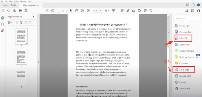 how to write on a pdf in adobe