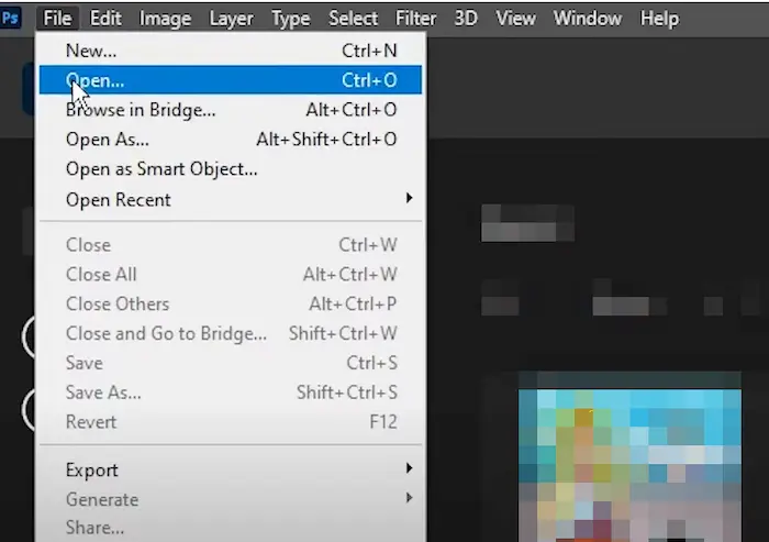 open pdf in photoshop