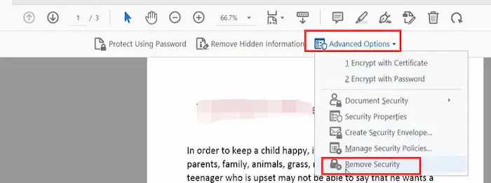 remove read only from pdf in adobe