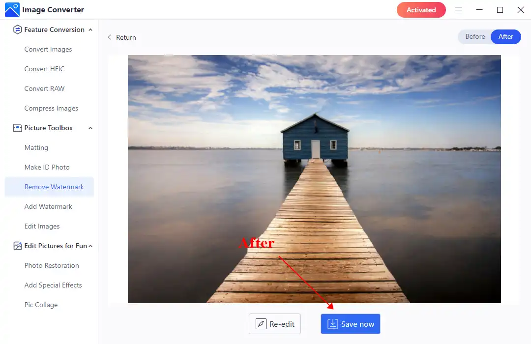 remove shutterstock watermark workintool 3