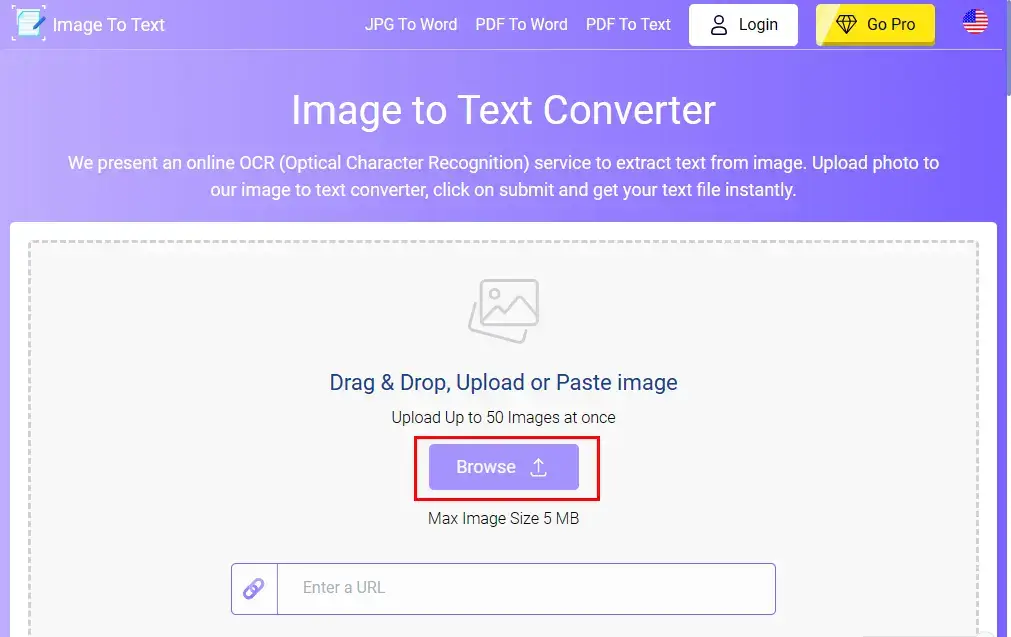 upload an image to image to text converter