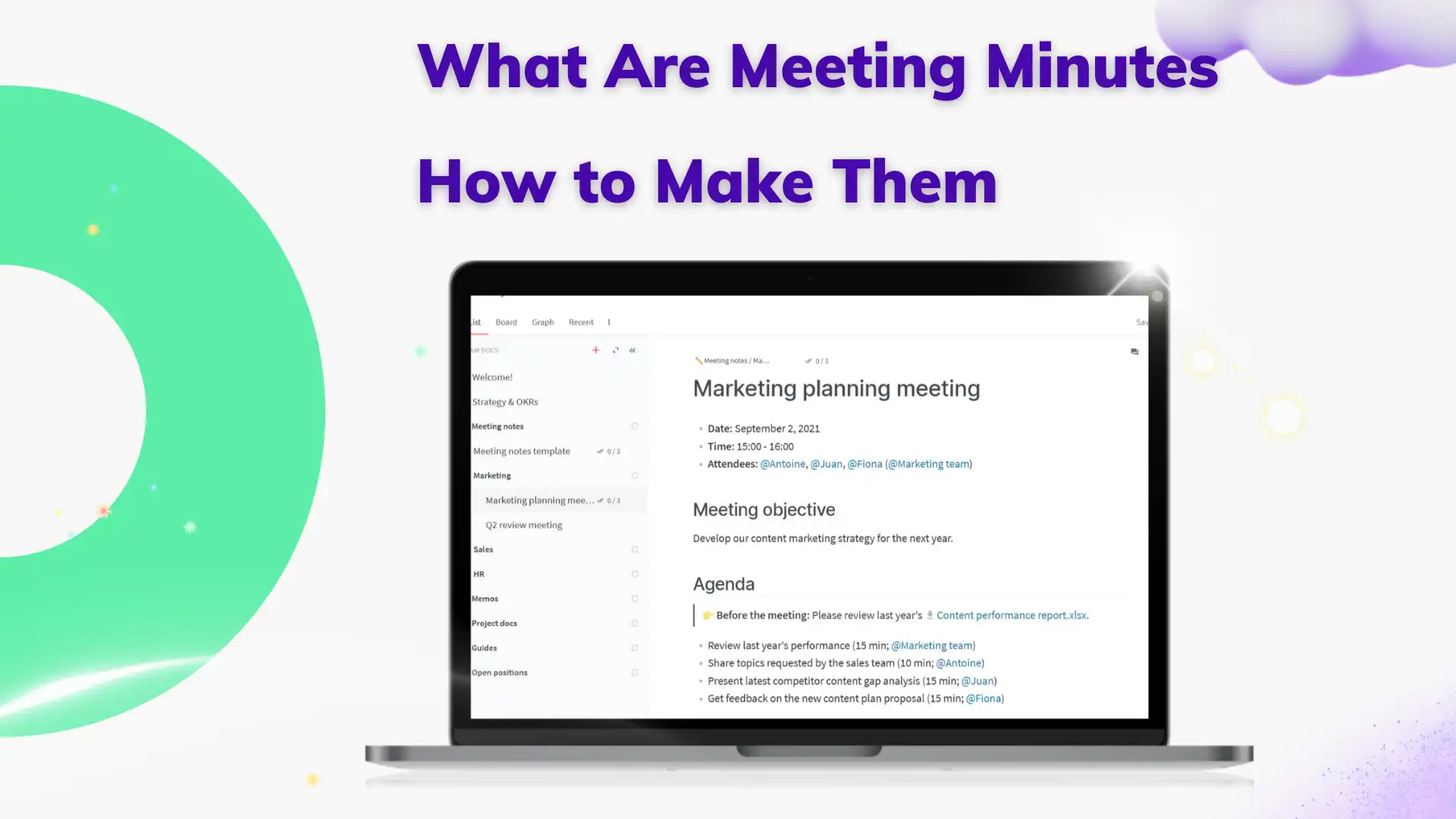 what are meeting minutes and how to make them