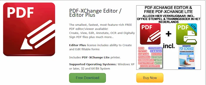 adobe acrobat alternative pdf xchange