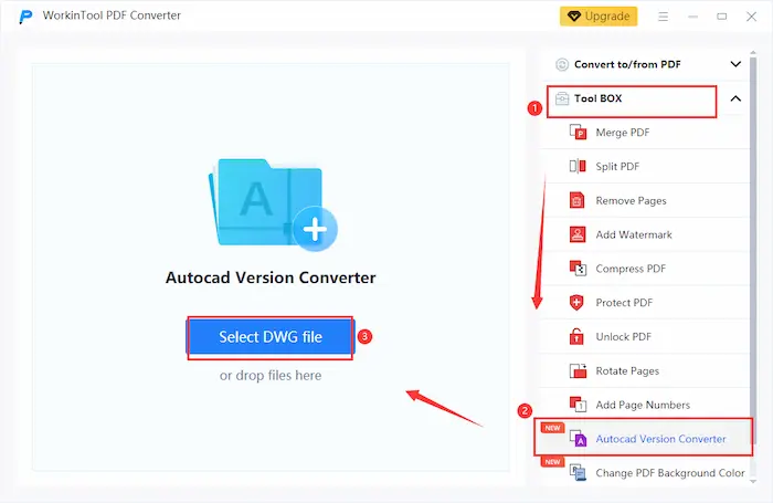 click autocad version converter funtion offline