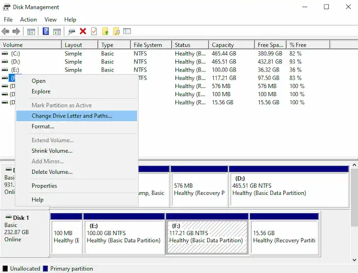 fix a corrupted usb flash drive by disk management