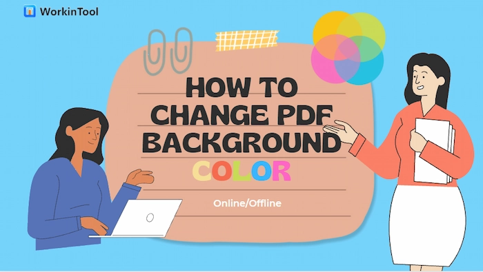 how to change pdf background color