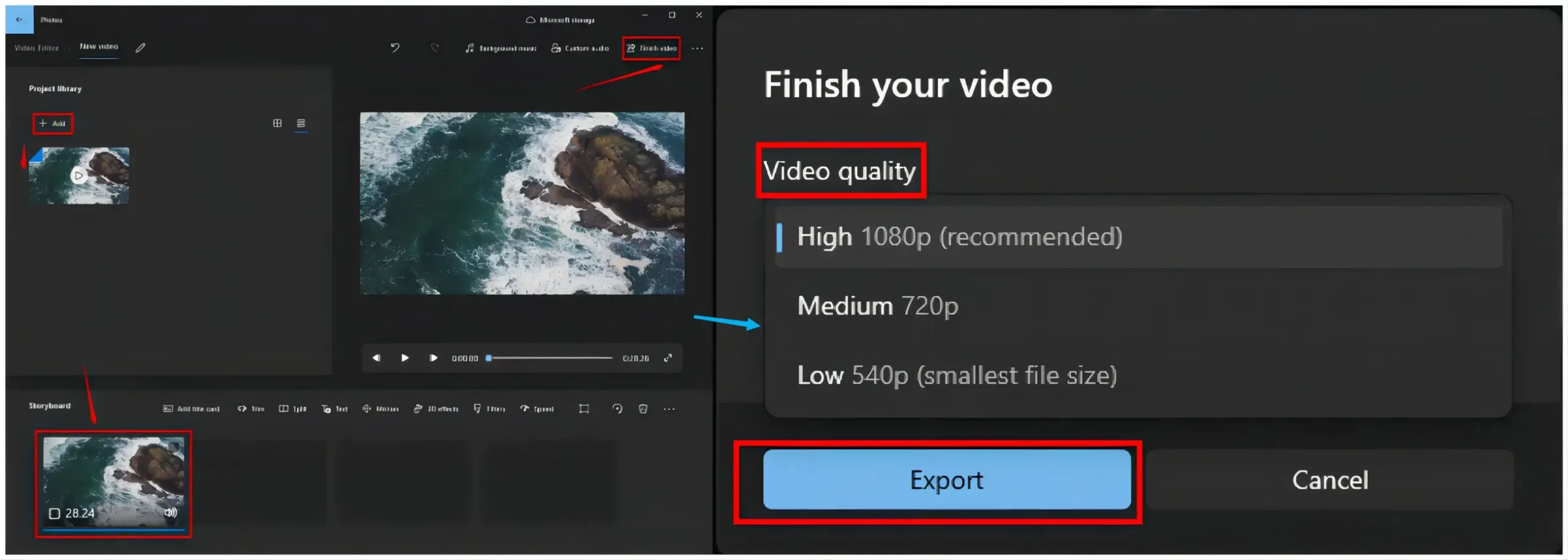 how to convert 3gp to mp4 on windows using video editor