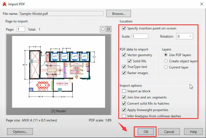 how to convert pdf to dwg in autocad