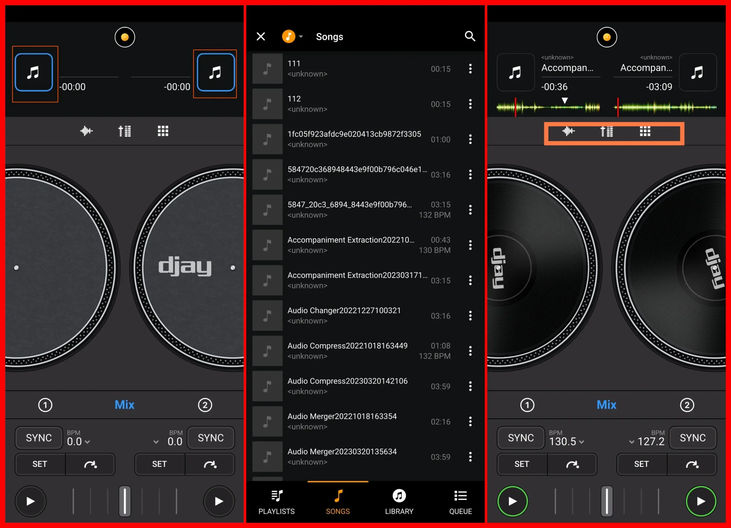 how to mix music together on iphone with djay