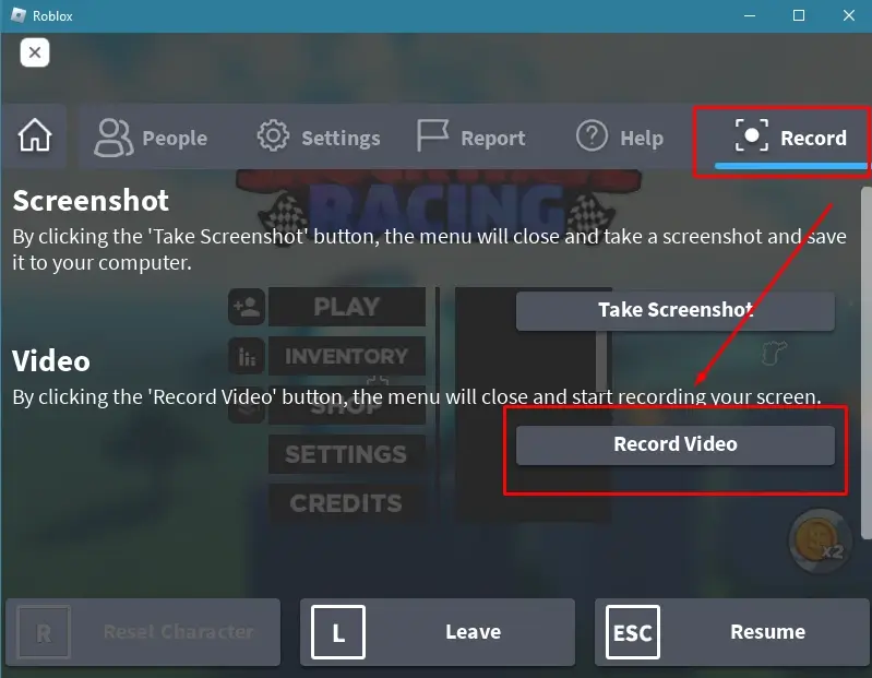 how to record on roblox through its built in recorder