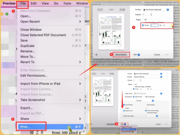 how to split pdf pages mac preview