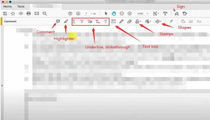 how to take notes on a pdf in adobe