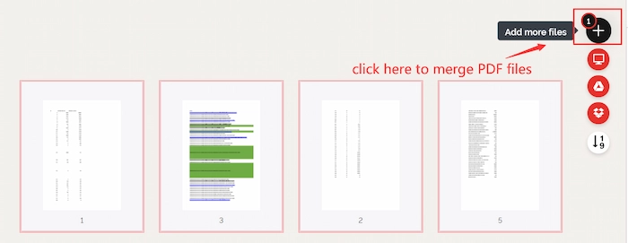 merge pdf file in ilovepdf