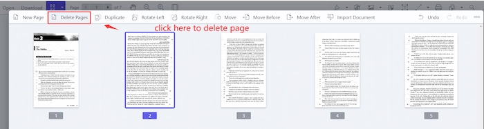 remove pdf pages workintool
