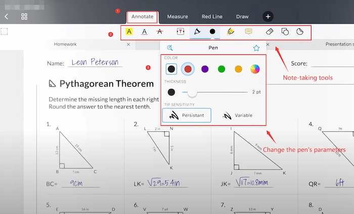 take notes on a pdf on ipad with pdfexpert