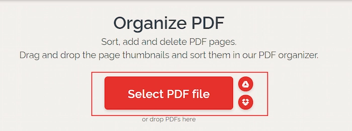 upload pdf file in ilovepdf