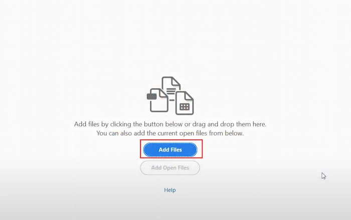 add pdf files to adobe