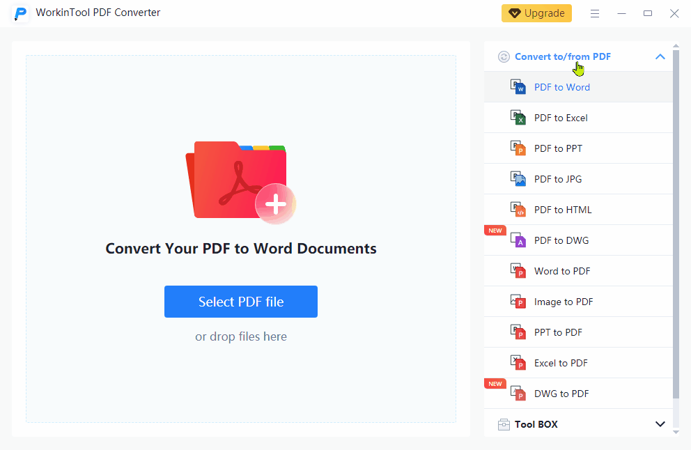 create a pdf with workintool pdf converter offline