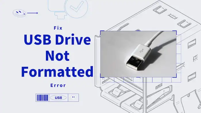 fix usb drive not formatted error