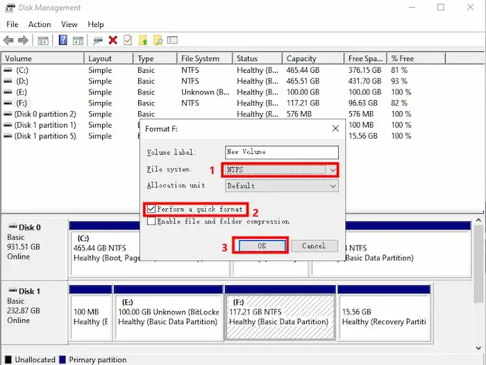 format a drive to fix usb drive not formatted error