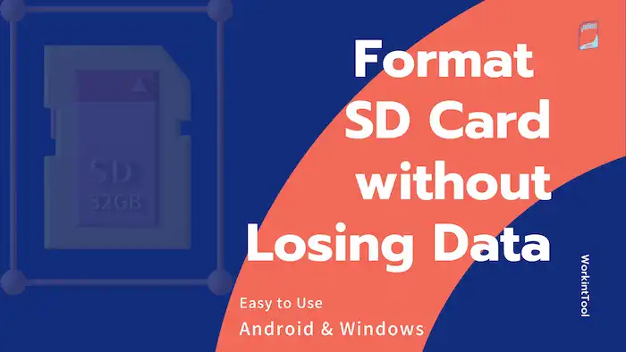 format sd card without losing data