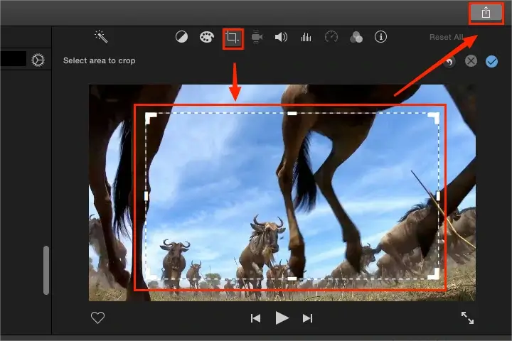 how to convert landscape to portrait by cropping video in imovie