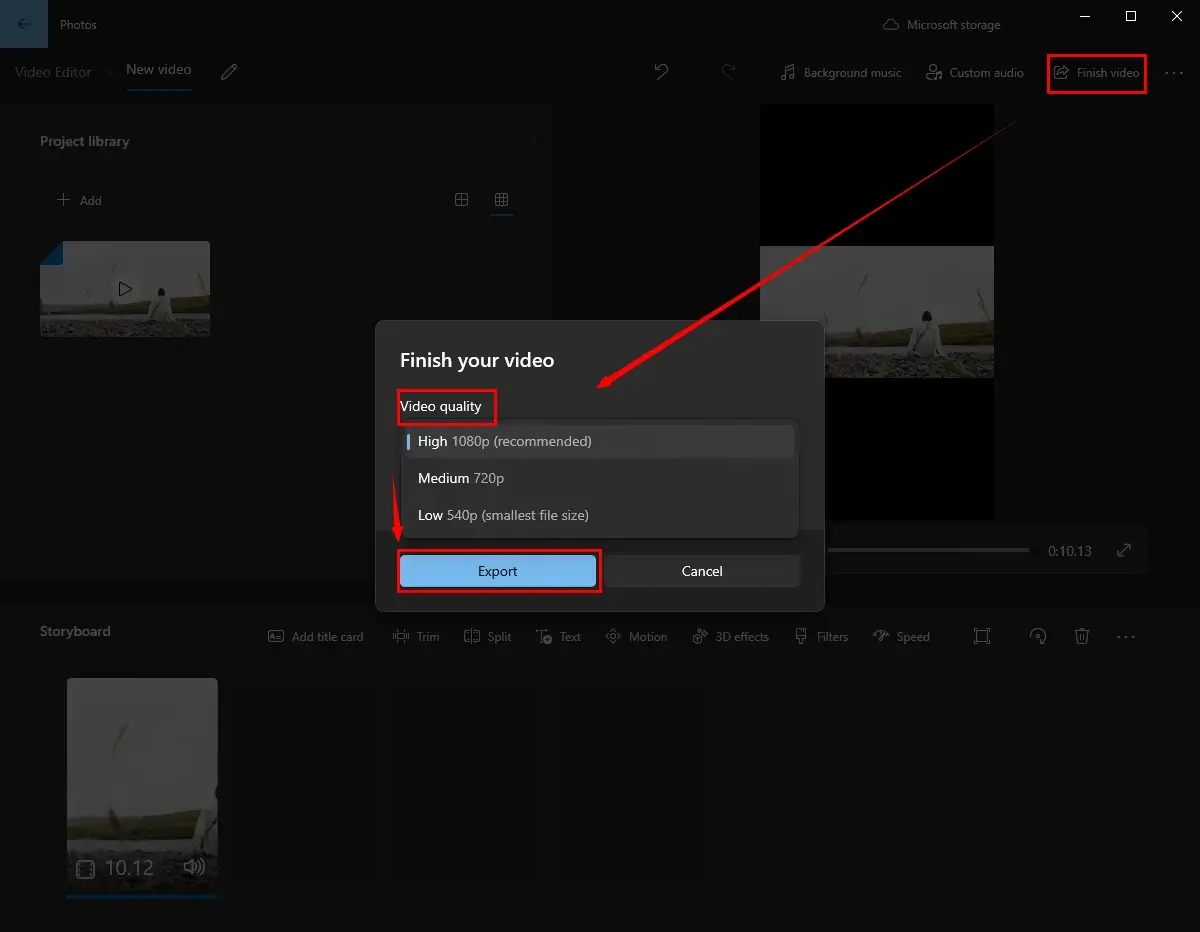 how to convert landscape to portrait in video editor windows 2