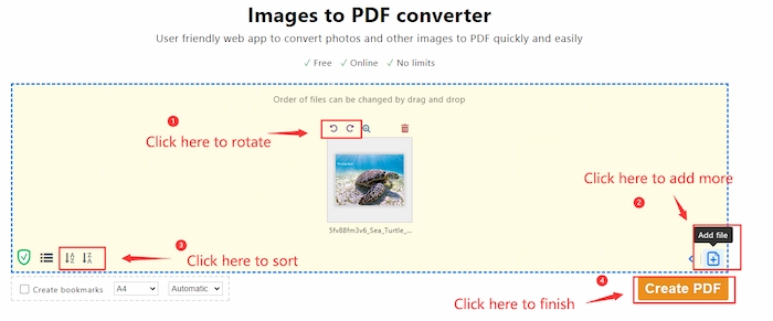 how to create a pdf online in pdf24 tool