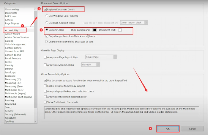 how to darken a pdf in adobe