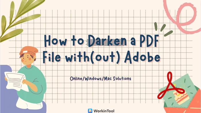 how to darken a pdf