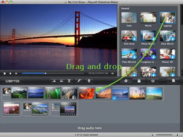 how to make a happy birthday video on mac with iskysoft slideshow maker 2