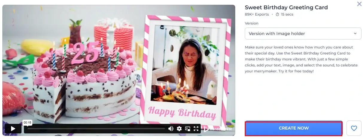 how to make a happy birthday video online with renderforest 1