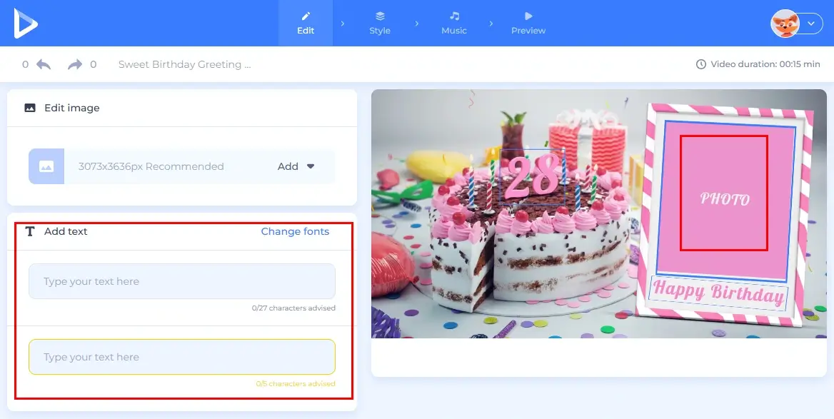 how to make a happy birthday video online with renderforest 2