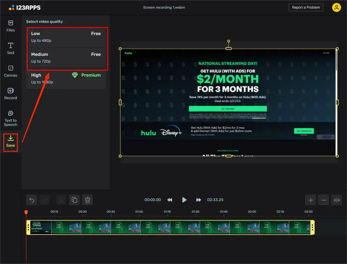 how to record on hulu live online with 123 apps 4