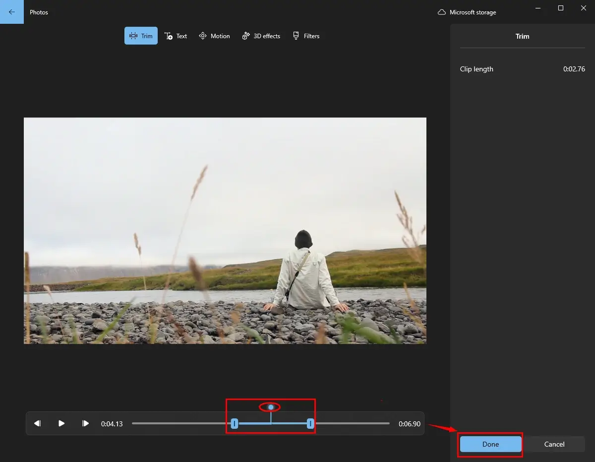 how to trim a video on windows with video editor