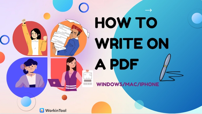how to write on a pdf