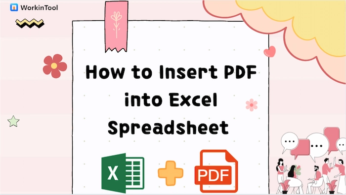 insert pdf into excel