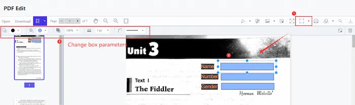 make a fillable pdf form without acrobat in workintool
