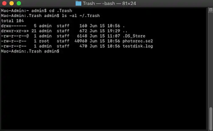 recover deleted files on mac terminal