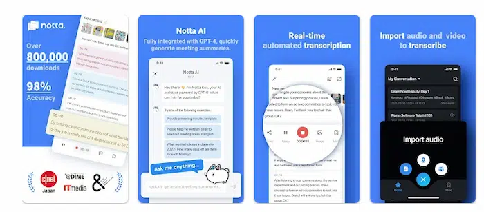 voice to text app notta